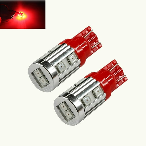 T10/192 2538 Chip Red High Power LED Interior Light Bulbs (T10, Red)