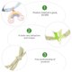 thumbnail image 5 of 4pcs Girl Cabello Bays Elegant Hair Ropes Scrunchies Cabeza de la cabeza Bandas de goma, 5 of 5