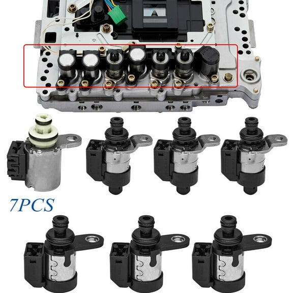 Restored 7pcs RE5R05A Transmission Solenoid For Infiniti Q45 G35 FX45 M45 3.5L 2003-2009 (Refurbished)