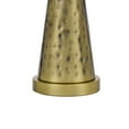 thumbnail image 4 of 27 Inch Table Lamp with Metal Cone Hammered Brass Base- Saltoro Sherpi, 4 of 5