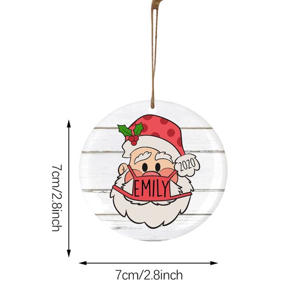 Gibobby Usar decorar adorno 2020 un árbol de Navidad Santa Navidad decoración del(C)