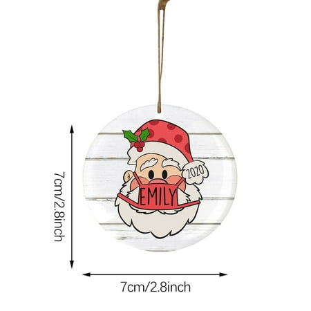 

Heiheiup A Decorate Wearing 2020 Ornament Santa Face Christmas Christmas tree Home Decor Hot for Chandelier