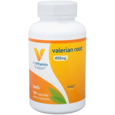 Valerian Root 450mg (Valeriana Officinalis)  Supports Relaxation  Calmness, Non Habit Forming Herbal Supplement (100 Capsules) by The Vitamin