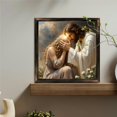 8x8 Inch Framed Wood Wall Art, Religious Jesus Comforting Woman ...