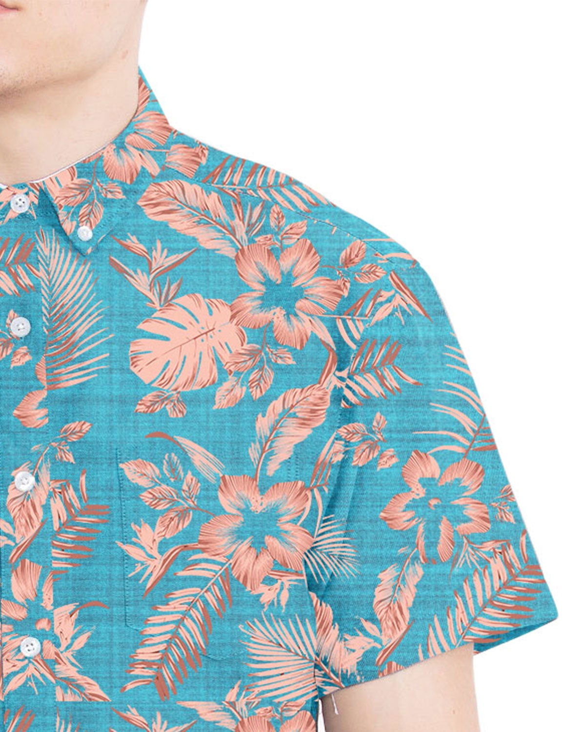 Visive Mens Hawaiian Shirt Big And Tall Short Sleeve Button Down 