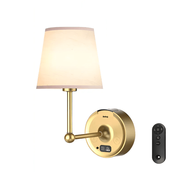Lámpara de Pared LED Recargable 1 pieza Belug, Dorada