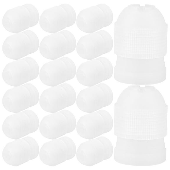 FRCOLOR 20 Pcs Baking Tools Liners Decorating Mouth / Bag Piping Tip White