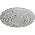 thumbnail image 3 of 32 3/4"OD x 2 1/2"P Jackson Ceiling Medallion (Fits Canopies up to 13 1/2"), Hand-Painted Frost, 3 of 6