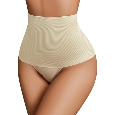 Women s Shapewear Tummy Control Thong Mid Waist Shaping Underwear Panty Girdle Body Shaper Brief
