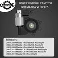 thumbnail image 3 of Power Window Lift Motor | for Mazda 3, Mazda 5, Mazda 6, Mazda CX-7, Mazda CX-9, Mazda RX-8 | Replace # GJ6A5958XF,, 3 of 5