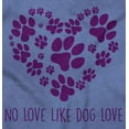 thumbnail image 2 of Like Dog Love Paw Print Heart Women's Graphic T Shirt Tees Brisco Brands L, 2 of 6