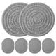 thumbnail image 1 of Posavasos tejidos redondos de algodón para bebidas, posavasos trenzados para tazas, cojín para olla, tapete para mesa, 10 Uds., 1 of 6