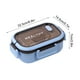 thumbnail image 3 of Fiambrera portátil 1200ml | Plástico para recipientes de comida Bento | Partición de 2 compartimentos | Diseño de hebilla de cerradura a prueba de fugas | Incluye cubiertos | Almacenamiento ligero, 3 of 6
