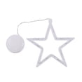 thumbnail image 1 of Campana de Navidad muñeco de nieve luces de estrella decoración de ventana de vacaciones Irfora estrellas, 1 of 7
