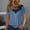 Blue, variant on Womens Summer Tops Casual Short Sleeve Tee Shirt Women Womens Tops Casual V Neck Solid Color Tops Plus Plus Size Shirts for Curvy Women Reorders