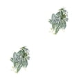 thumbnail image 2 of Plantas de terrario Injueey Naturaleza en interiores No se necesita riego Hoja de taro artificial 2Conjunto, 2 of 6