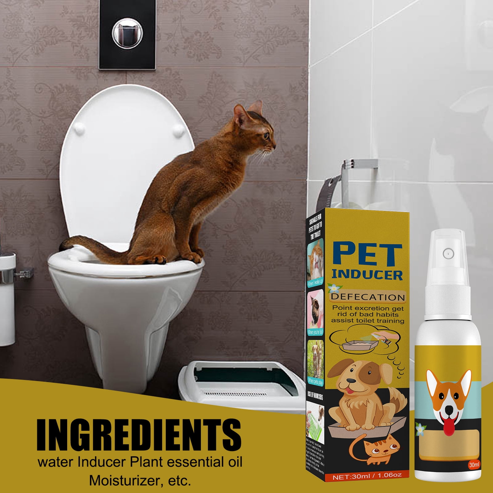 Alvantor Potty Training Spray for Dogs, Attractant Teache for Indoors or Outdoors, 1.06fl.oz