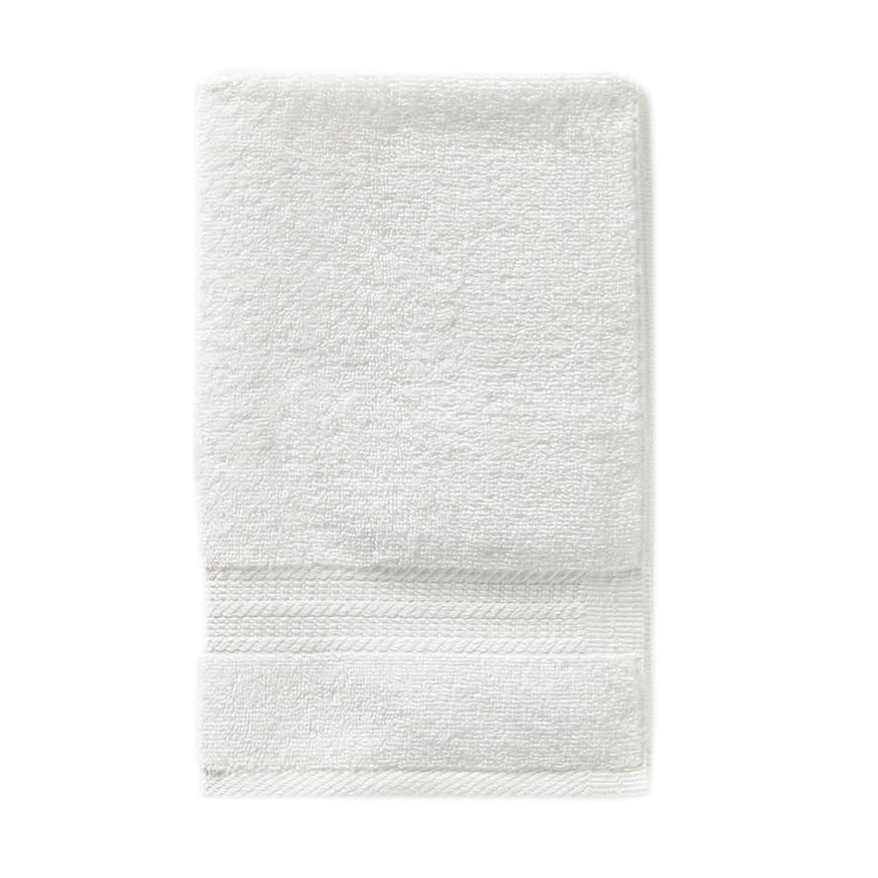 The Company Store Organic White Solid Cotton Single Hand Towel VK19-HAND-WHITE  - The Home Depot