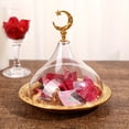 thumbnail image 1 of Baohd 1pc Ramadan Embossed Round Plate With Acrylic Cover, Cake Dessert Display Plate, For Home Restaurant Ramadan Supplies,, 1 of 5