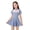Light Blue, variant on Girls One Piece Swimsuit Short Sleeve Pleated Swim Dress Rash Guard UPF 50 Training Sportswear Swimwear Bathing Suit Light Blue Size 4-5 Y