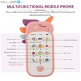 thumbnail image 3 of Baby Telephone Music Toy Sound Machine Kids Infant Early Educational Mobile Phone Gift Pink, 3 of 6