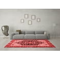 thumbnail image 3 of Ahgly Company Machine Washable Indoor Rectangle Abstract Red Modern Area Rugs, 8' x 10', 3 of 4