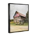 thumbnail image 2 of Stupell Industries Rural Americana Home Countryside Farm Flag Painting Painting Jet Black Floating Framed Canvas Print Wall Art, Design by Amy Hall, 2 of 5