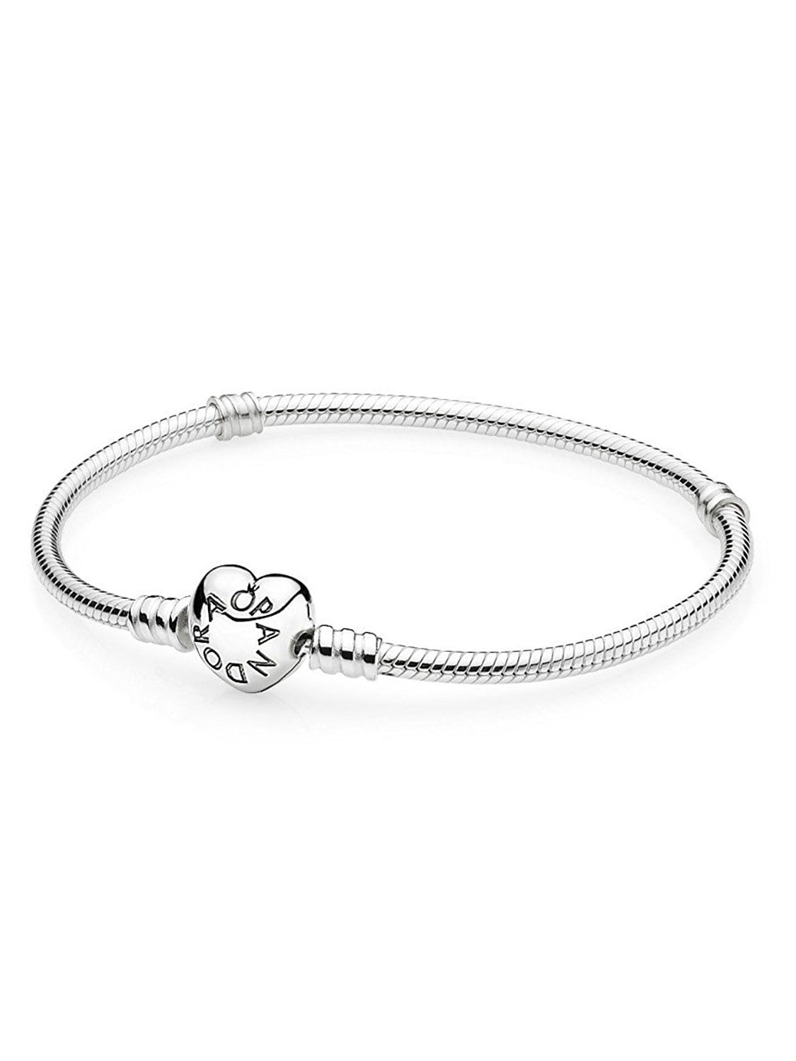 pandora heart clasp silver bracelet