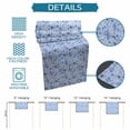 thumbnail image 7 of Table Runner Dresser Scarf 13 x 70 Inch Classic Summer Blue Coral Shell Starfish Table Runners Non-Slip Heat Kitchen Dining Table Decor for Indoor Outdoor Home Party Decoration, 7 of 7