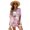Pink Hibiscus Floral Leaf, variant on FKEKYI Watercolor Tropical Leaf Print Womens 2 Pcs Short Set Open Front Shirt Top Summer Outfits Shorts with Elastic Waist Beachwear Breathable Lounge Set Resort Wear, M