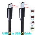 thumbnail image 4 of UNIDOPRO 2M Cable Plano USB C a USB C PD Carga Rápida 60W 3A Tipo C [10mm Conector] para CUBOT Celul, 4 of 11