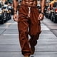 thumbnail image 1 of Pantalones largos para hombre, lisos, informales, con correa elástica, para fitness al aire libre, pantalones cargo, pantalones para hombre, 1 of 5