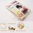 thumbnail image 3 of Chenille Letter Bag,Travel Beach Snack Zipper Pouch for Cosmetic Makeup Toiletry, Clear Multi-purpose Monogram Purse Makeup Bags Travel Tote for Women Girls, 3 of 5