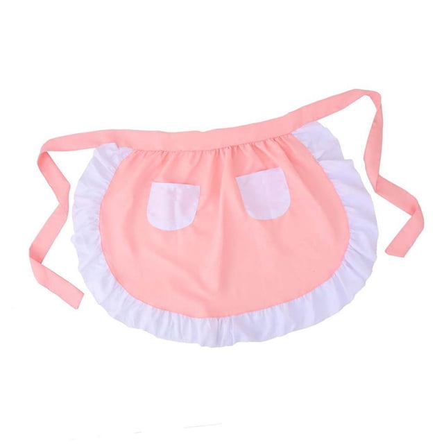 Delantal de cintura para mujer, prenda de trabajo ideal para salones de té, talleres, cocinas, cafeterías, oficinas y bares.