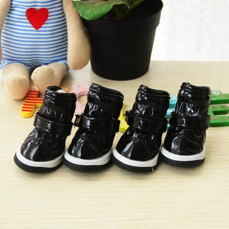 

Bobasndm Good-looking Puppy Shoes Glossy for Indoor Keep Warmth