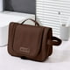 thumbnail image 5 of Bolsa de artículos de viaje con gancho colgante | Organizador cosmético de gran capacidad | Poliéster impermeable, almacenamiento de maquillaje en varios compartimentos, portátil para equipaje, gris, 5 of 6