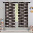 thumbnail image 5 of Blackout Kids Curtains,Dark Blue Bigfoot Pattern Childrens Insulated Curtains Set Of 2,Bedroom Essentials,Toddler Room Decor 42x63in(106x160cm), 5 of 5