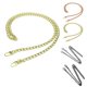 thumbnail image 3 of Bolso colorido, cadena plana, hebillas de repuesto, correa de cadena de metal, accesorios, bolso, bandolera, bandolera tholdsy JJ16134-03, 3 of 7