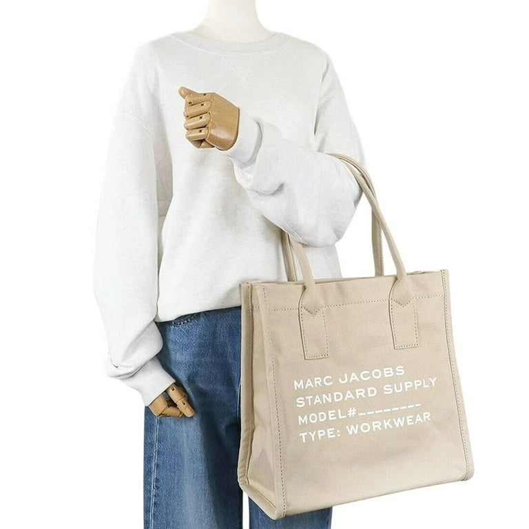 Marc Jacobs Canvas Standard Supply Large Tote Bag Beige