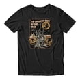 thumbnail image 2 of Graphic Apparel Halloween Men's Spookiest Night Of Year Haunted House Poster T-Shirt - Black - Small, 2 of 4