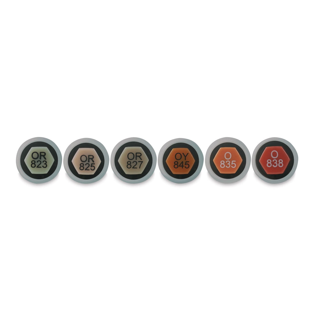 Le Plume Permanent Marker Set - Oranges, Set of 6
