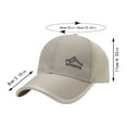 thumbnail image 3 of Prolriy Baseball Cap Hats for Men Women Unisex Mesh Brim Tennis Cap Outside Adjustable Baseball Hat Trucker Hat Grey2, 3 of 3