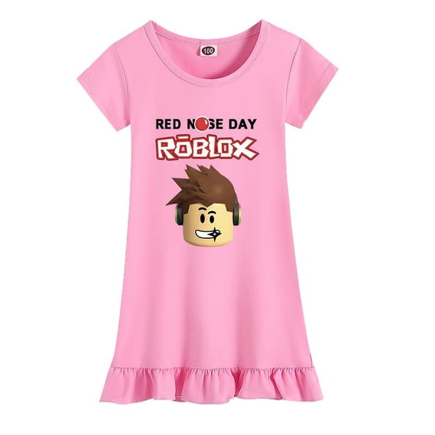 Vestido bidimensional para niña, camisón de seda de hielo, falda de servicio a domicilio, periférico de animación de juego Roblox, el mejor regalo