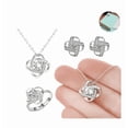 thumbnail image 1 of Xtellar Juego De Collar De Anillo Y Aretes Mujer Plata 925 Con Caja, 1 of 1