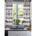 thumbnail image 2 of Vintage Farm Animals Sheer Curtains 45 Inch Length 2 Panels Set for Living Room/Bedroom, Country Cow Pig Chicken Grey Wooden Kitchen Curtains Grommet Semi-Sheer Curtains Window Treatments 42"x45"x2, 2 of 7