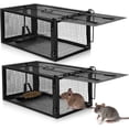 thumbnail image 1 of Paquete de 2 trampas para ratas humanas: trampa para ratones Have a Heart para ardillas, ratones y ratas, trampas para ratas vivas para atrapar y liberar en interiores y exteriores, 1 of 7