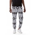 thumbnail image 3 of Men Cotton Baggy Hippie Yoga Harem Pants Funky Printed Plus Size Trousers Sports Boho Wide Leg Baggy Harem Pants with Pockets Black XL, 3 of 5
