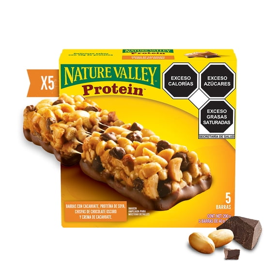 Barras de granola Nature Valley protein chocolate 5 pzs