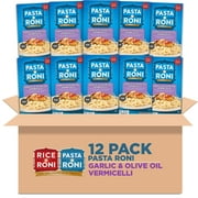 Pasta Roni Garlic & DC20Olive Oil Vermicelli Mix, 4.6-Ounce Boxes (Pack of 12)