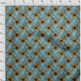 thumbnail image 4 of oneOone Georgette Viscose Mustard Yellow Fabric Tropical Sewing Craft Projects Fabric Prints By Yard 42 Inch Wide, 4 of 5